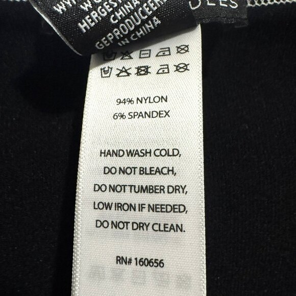 Sincerely Jules Black Cropped Top M/L Scoop Neck Long Sleeve Grunge Witchy NWT - Picture 5 of 6